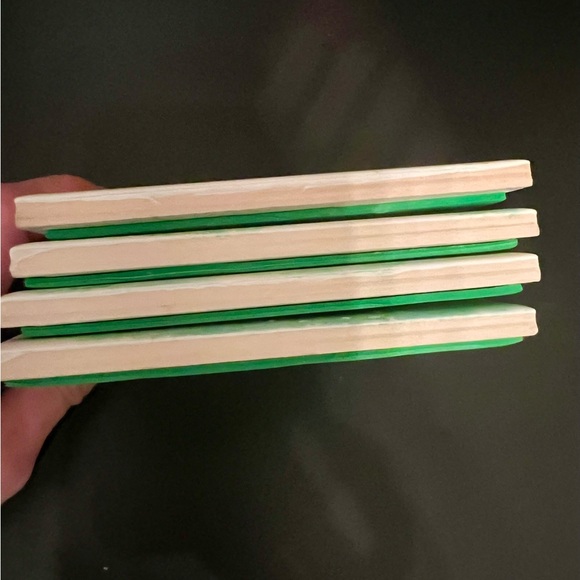 Set of 4 waterproof Ceramic Adsorbent Coasters, watercolors - Picture 3 of 4